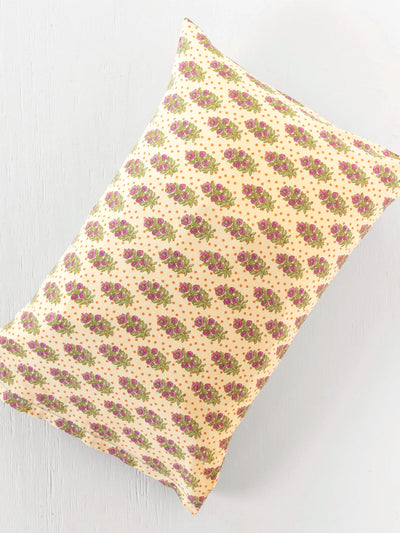 Mix & Match Cotton Pillowcase, Single - Rust Polka Dot-view 1