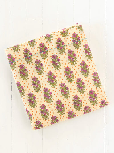 Mix & Match Cotton Flat Sheet - Rust Polka Dot-view 1